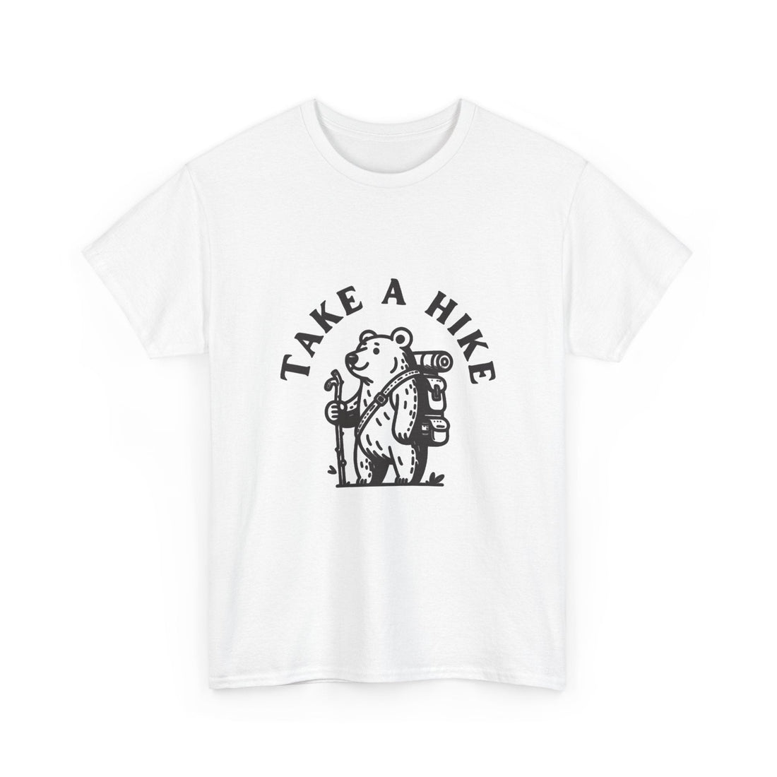 Take a Hike t-shirt with a hiking bear carrying a knapsack