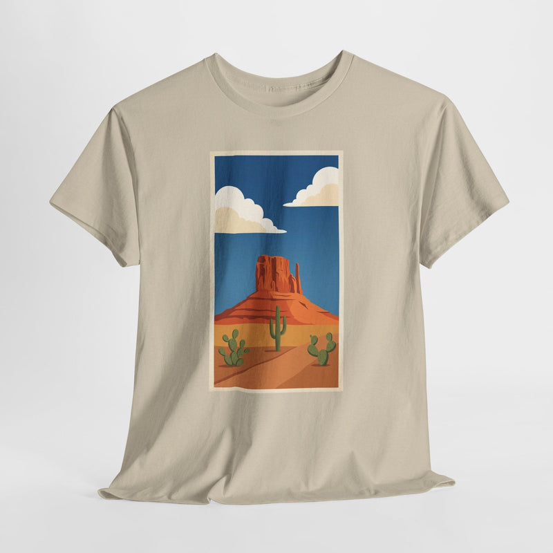 Sand desert mesa retro t-shirt