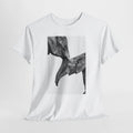 Elephant t-shirt with a black-and-white elephant photograph