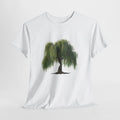 Weeping willow t-shirt with a watercolor willow tree illustration