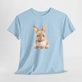 Bunny t-shirt with a hand-painted watercolor rabbit
