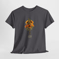 Sunflower shirt with a hand-drawn sunflower bouquet above the word HOPE