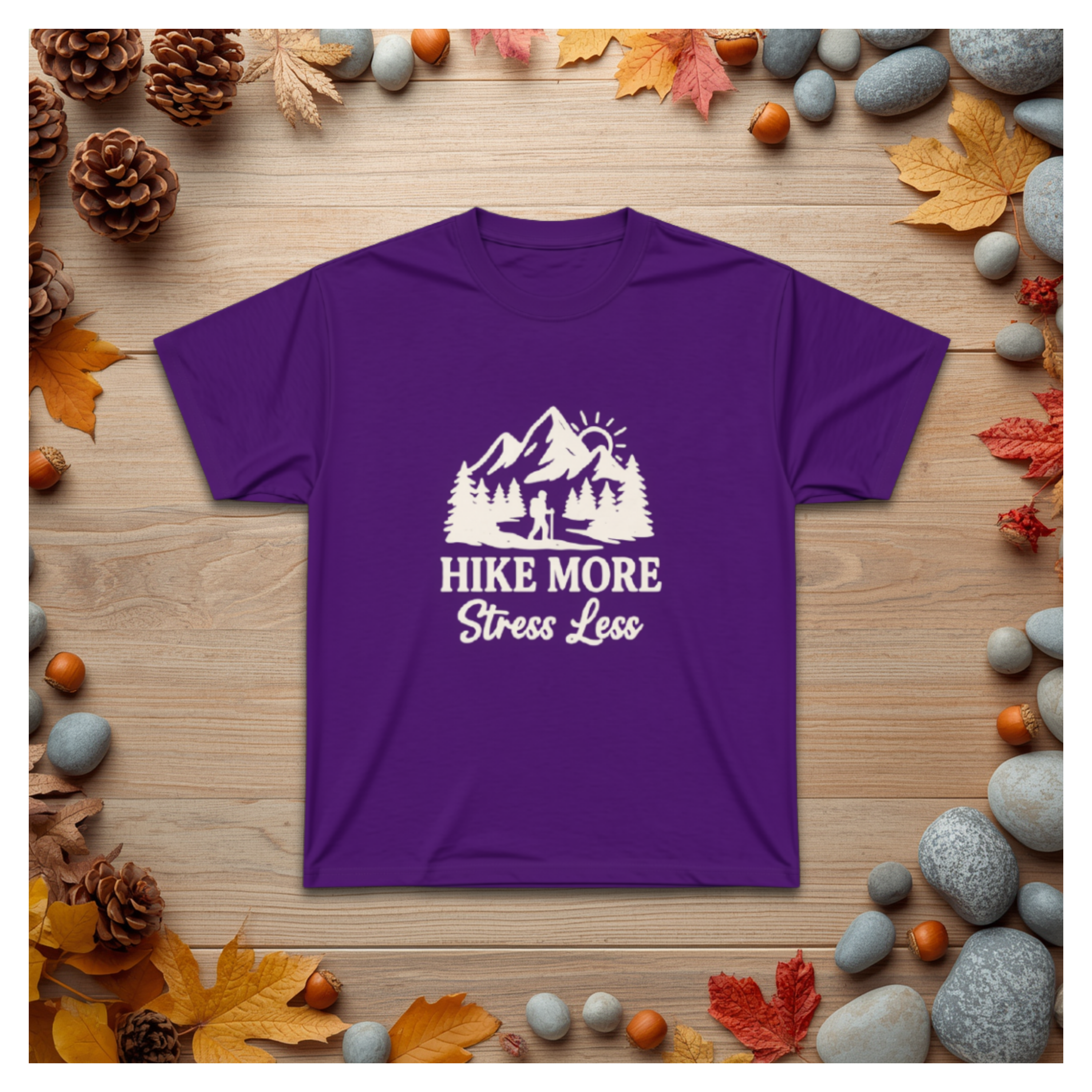 Hike More Stress Less T‑Shirt