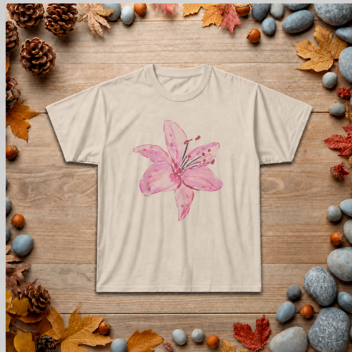 Pink Lily Floral T-Shirt