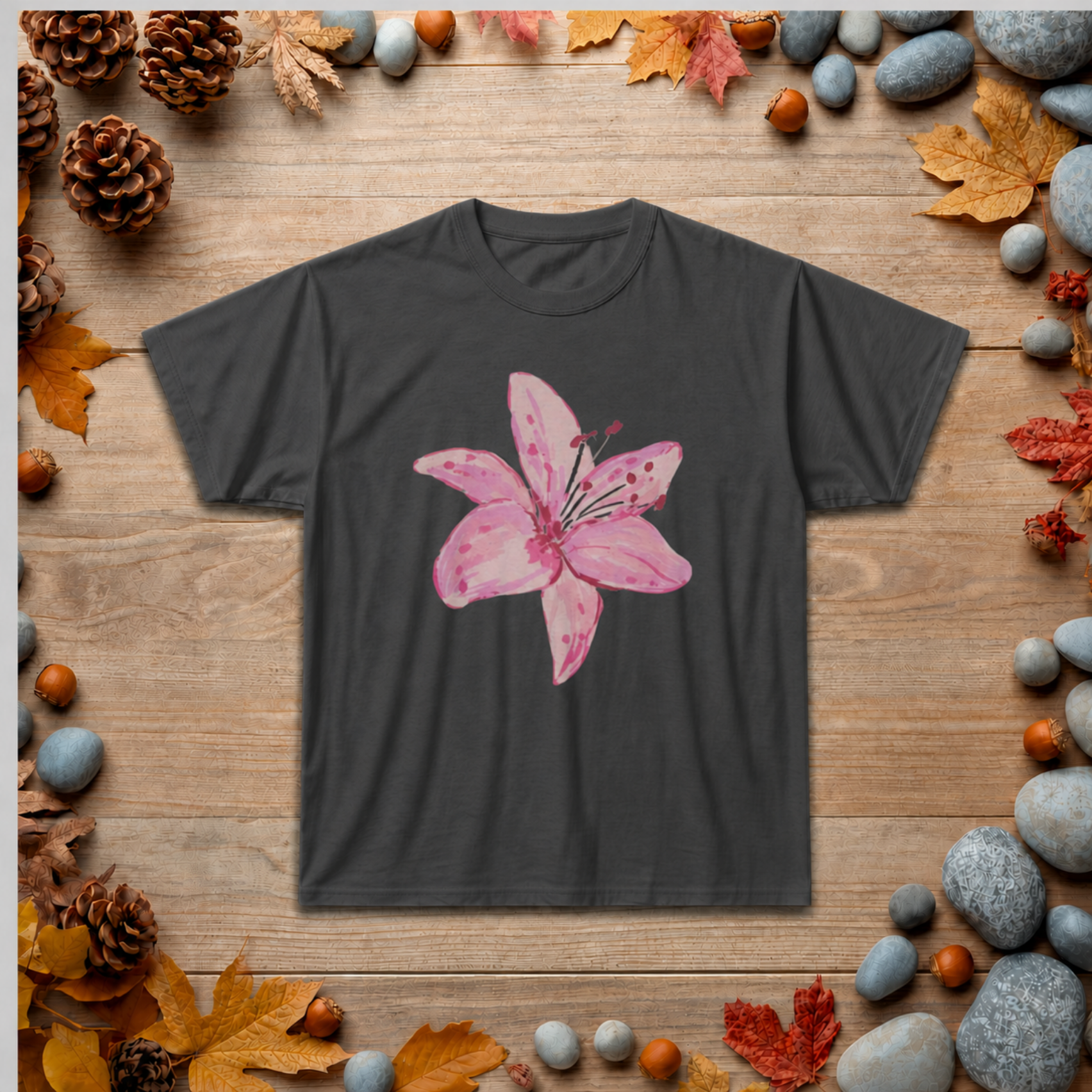 Pink Lily Floral T-Shirt