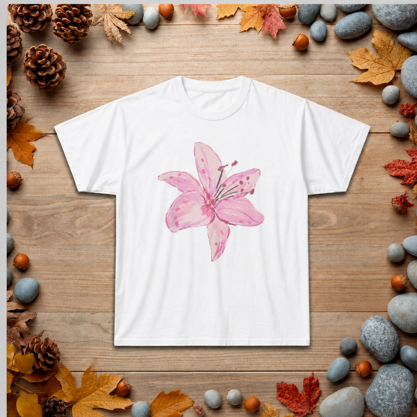 Pink Lily Floral T-Shirt