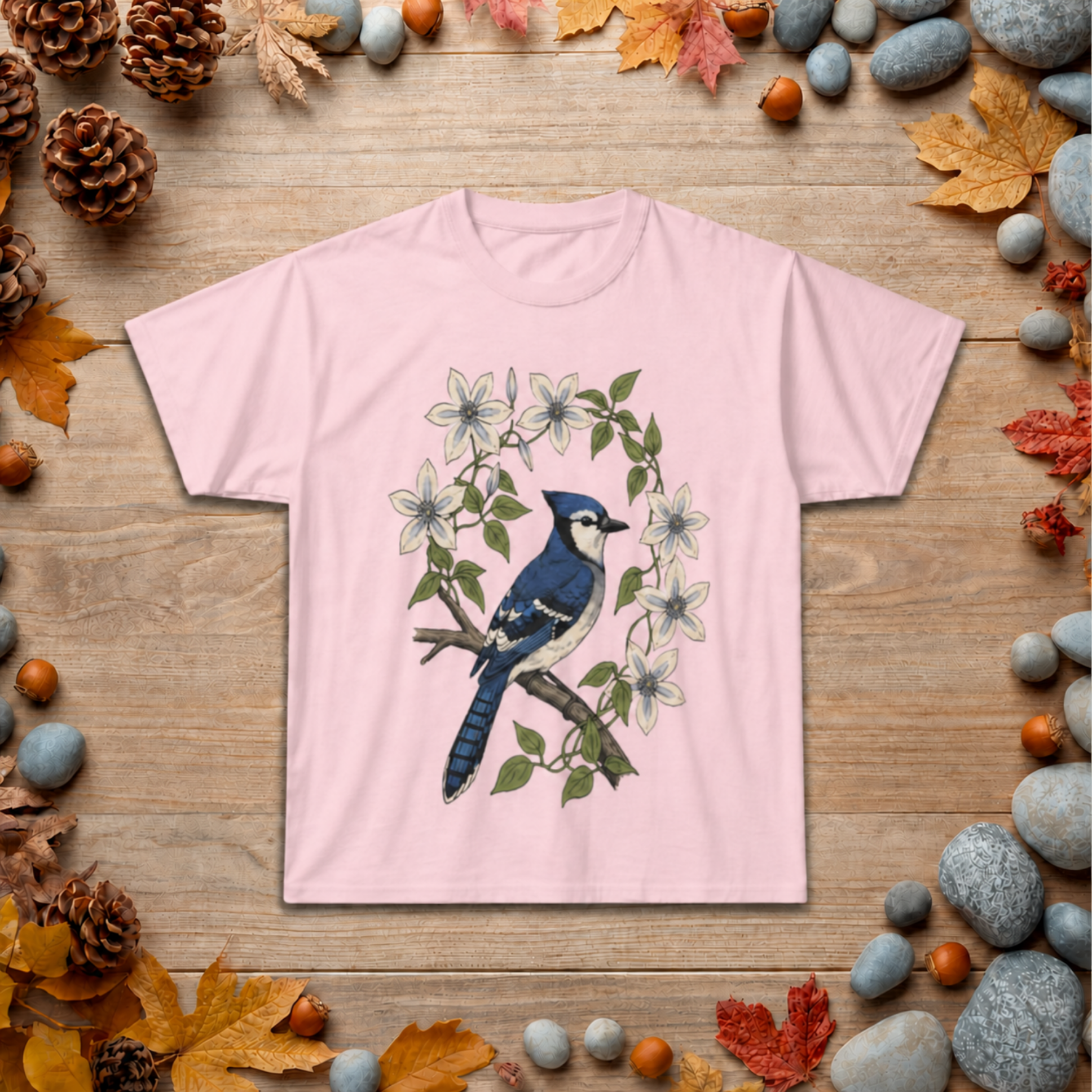 Blue Jay Floral T-Shirt