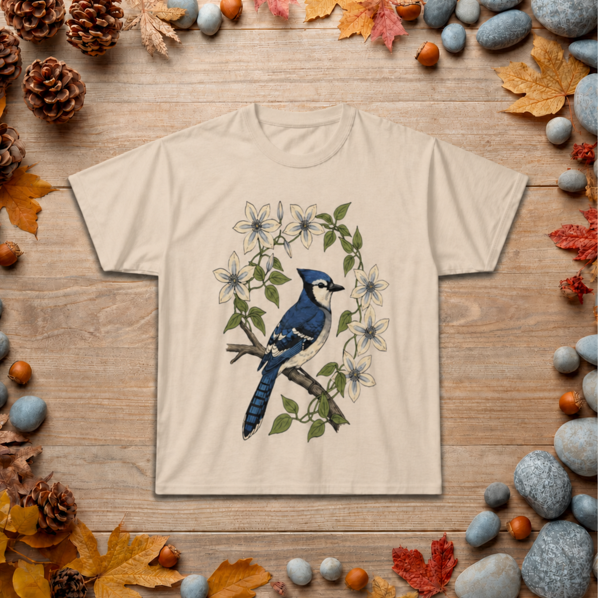 Blue Jay Floral T-Shirt