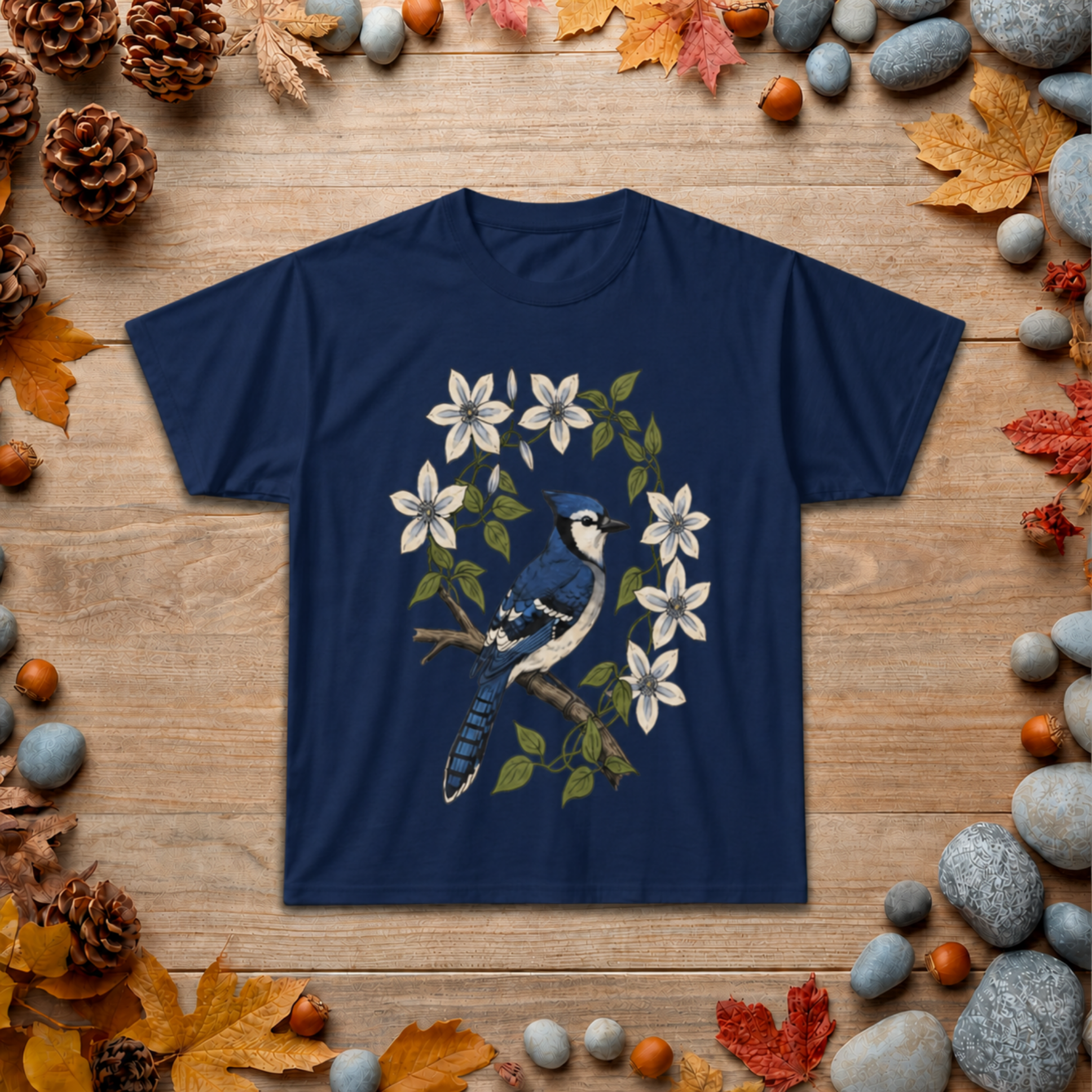 Blue Jay Floral T-Shirt