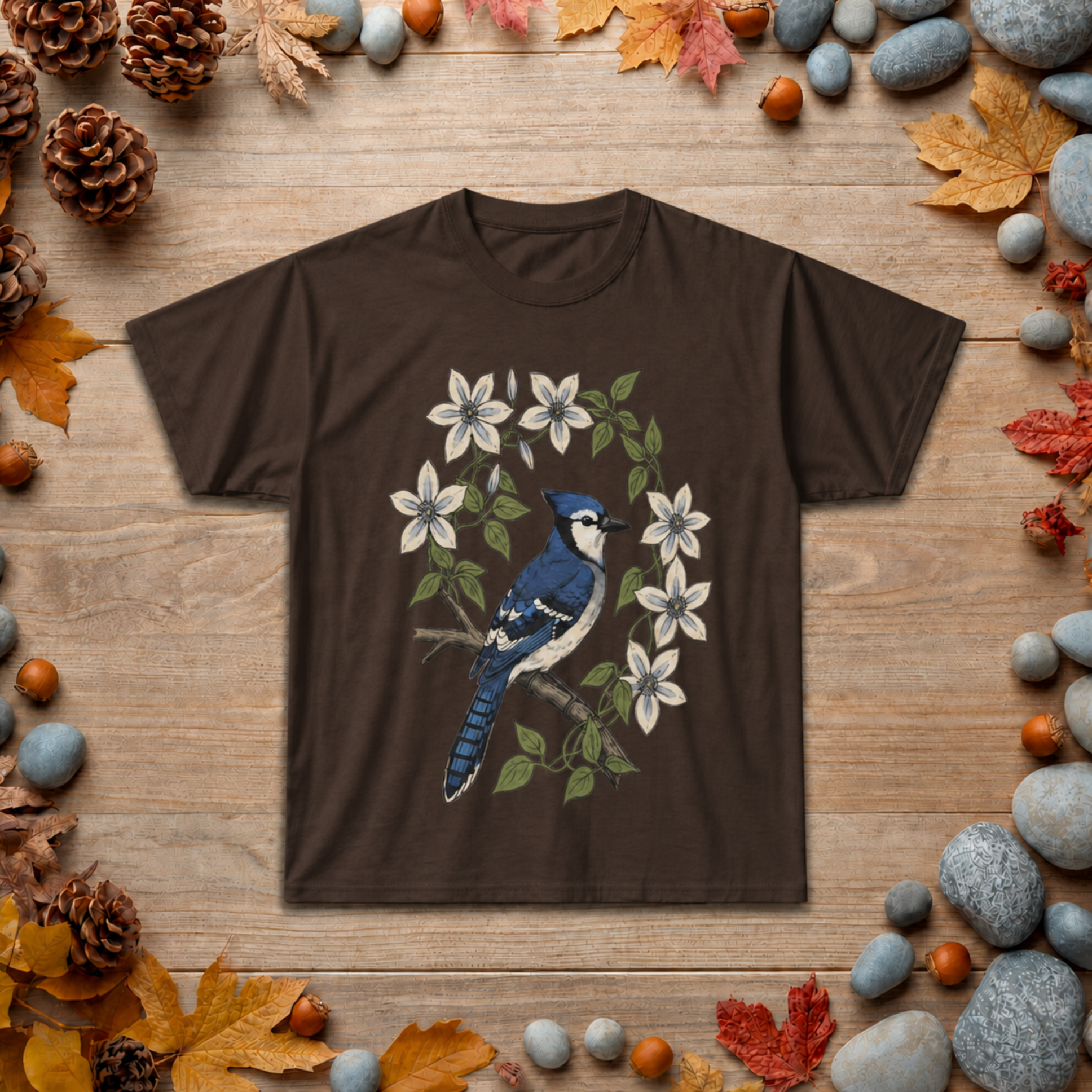 Blue Jay Floral T-Shirt
