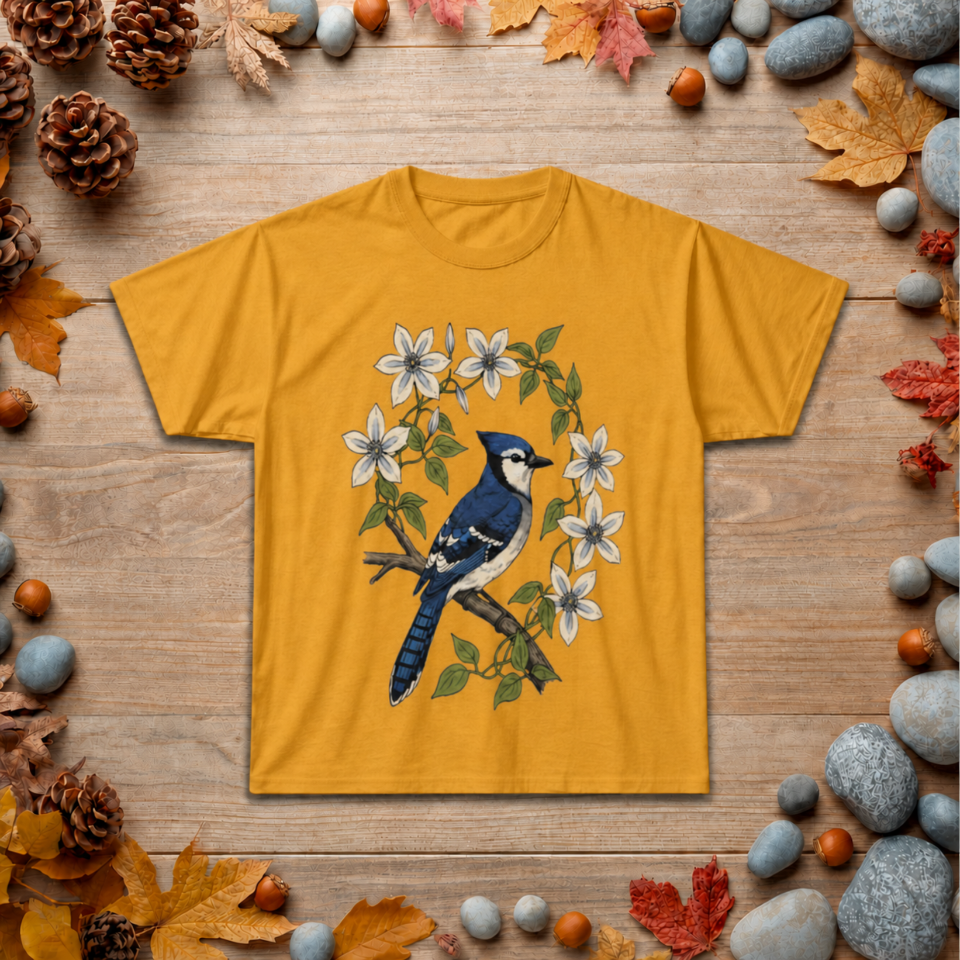 Blue Jay Floral T-Shirt
