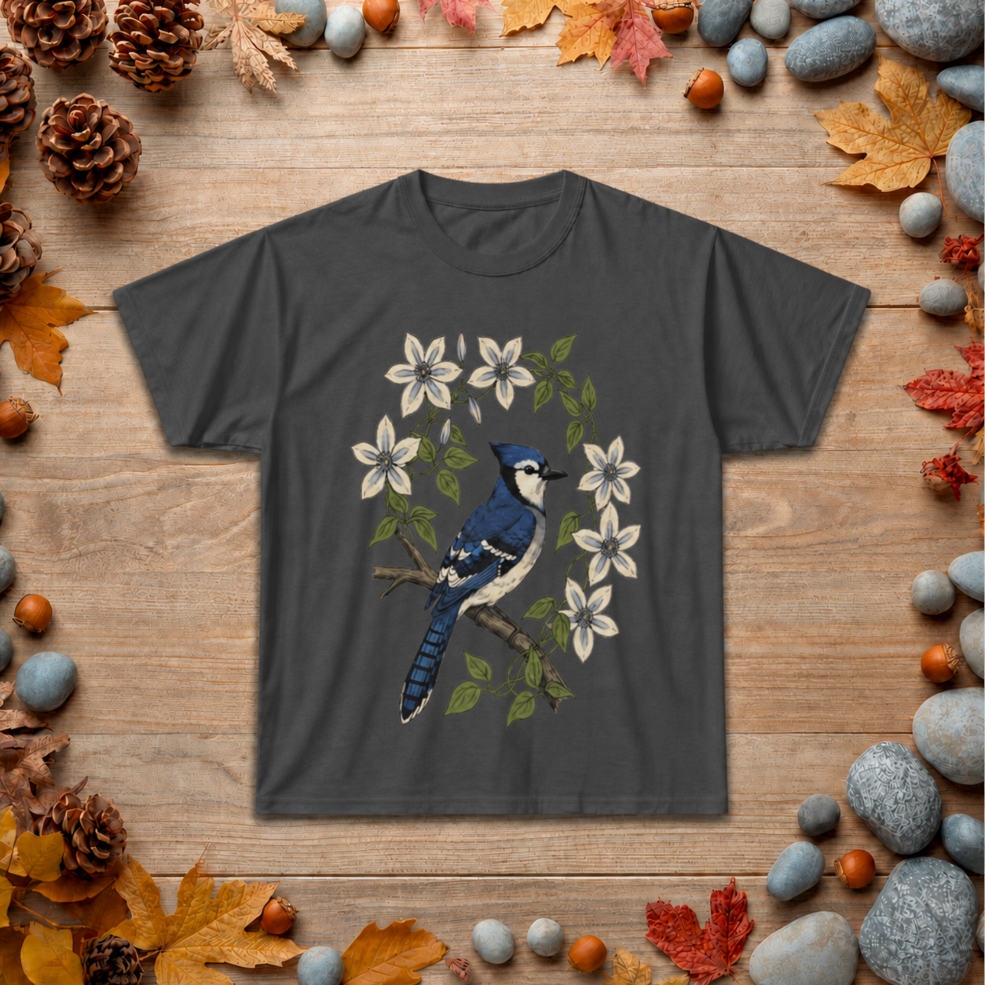Blue Jay Floral T-Shirt