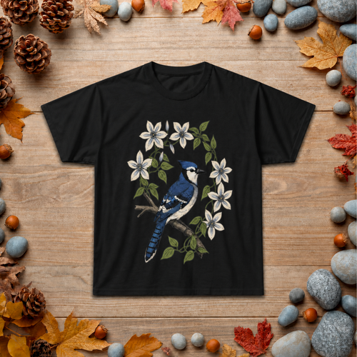 Blue Jay Floral T-Shirt