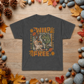Wild & Free Graphic Tee — Retro Nature Tiger Design