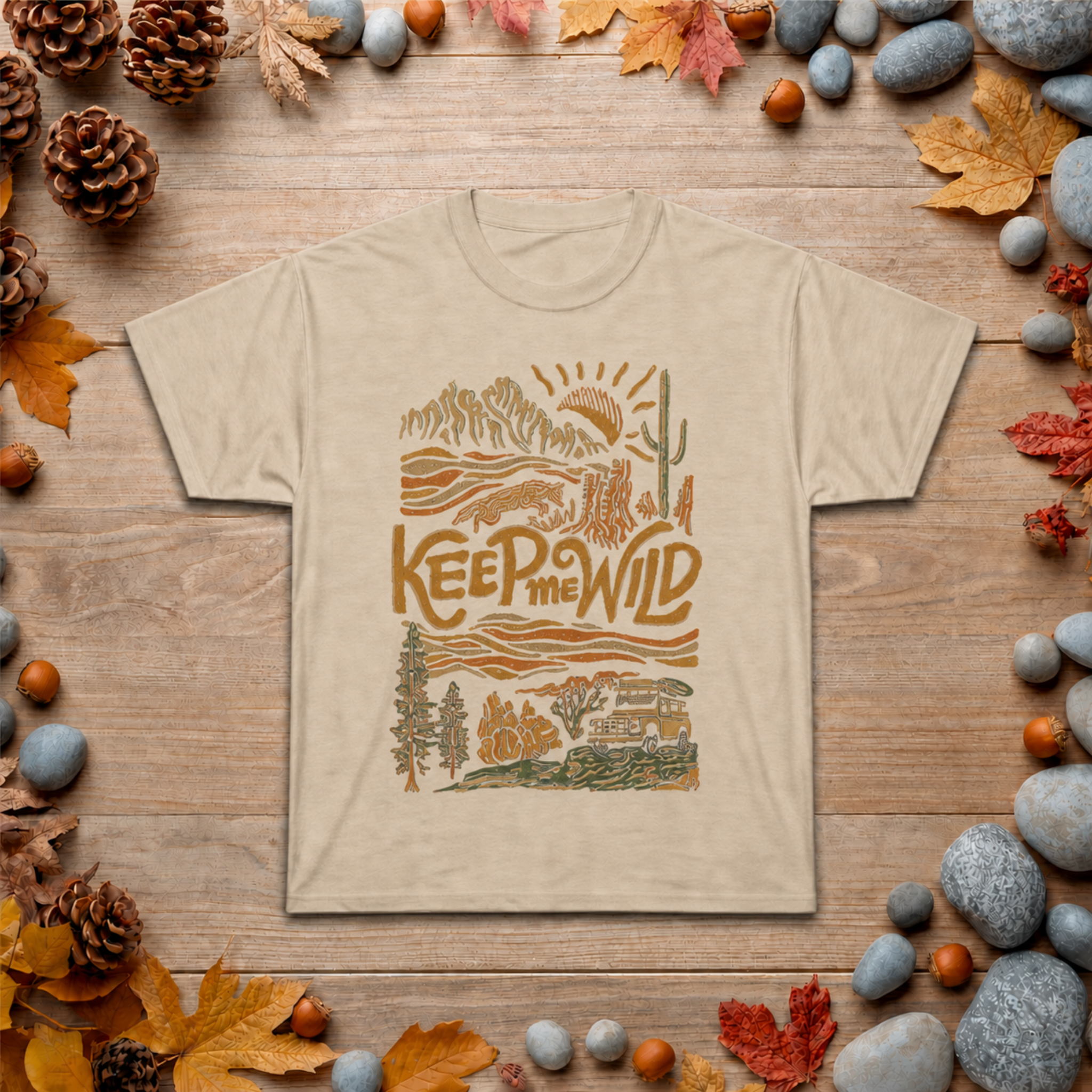Keep Wild T-Shirt — Vintage Desert Adventure Graphic Tee