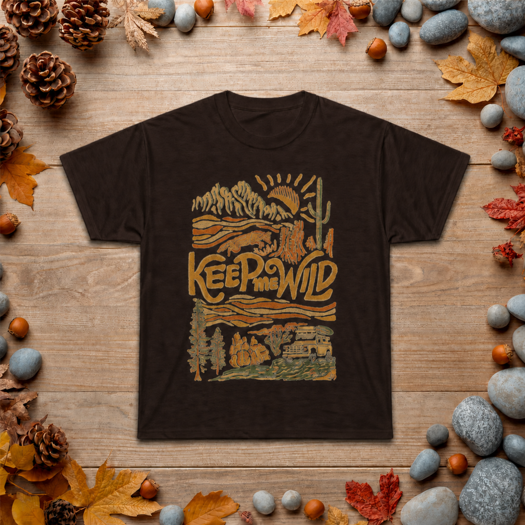 Keep Wild T-Shirt — Vintage Desert Adventure Graphic Tee