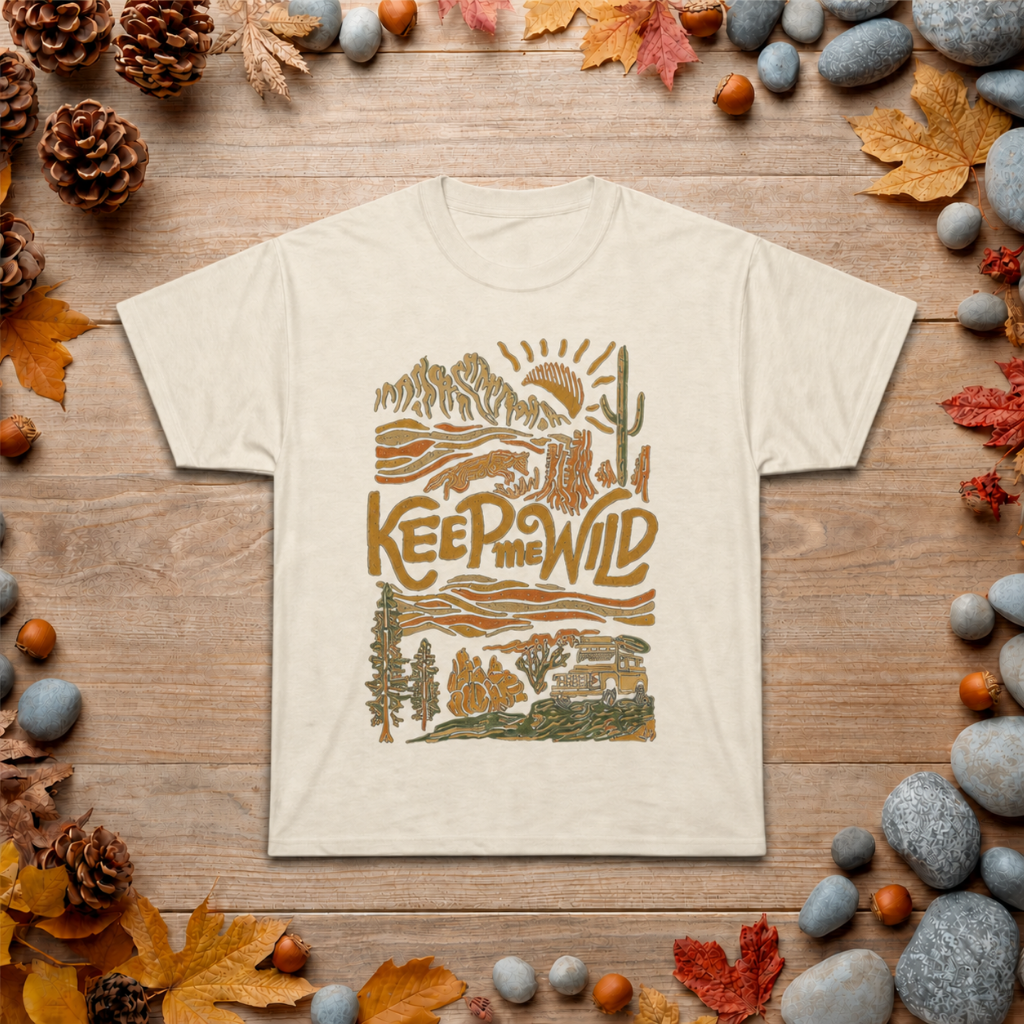 Keep Wild T-Shirt — Vintage Desert Adventure Graphic Tee