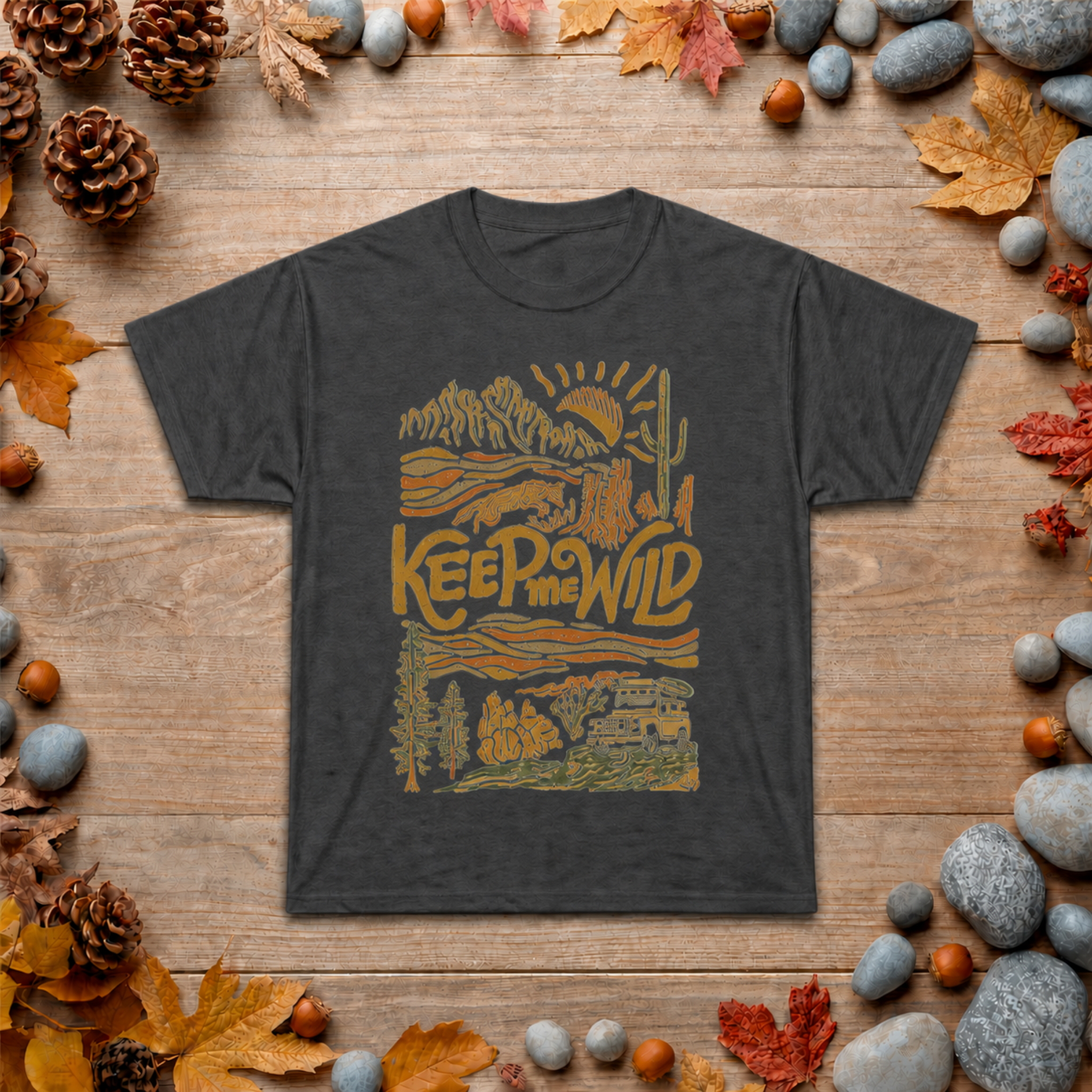 Keep Wild T-Shirt — Vintage Desert Adventure Graphic Tee