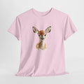 Deer t-shirt with a watercolor fawn