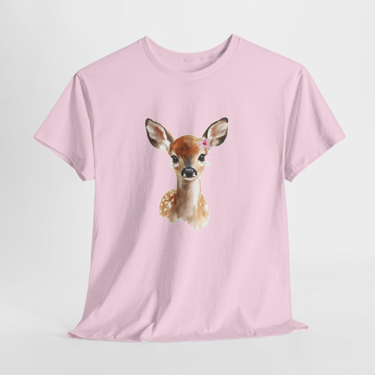 Deer t-shirt with a watercolor fawn