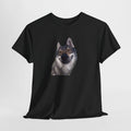 Wolf t-shirt with a realistic wolf face portrait