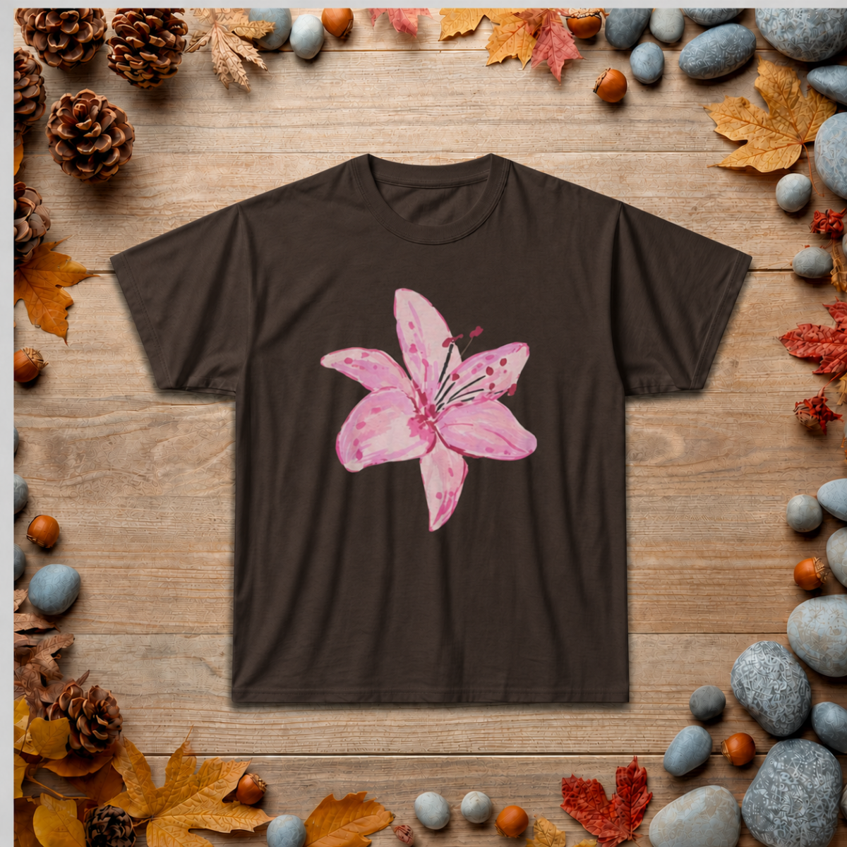 Pink Lily Floral T-Shirt